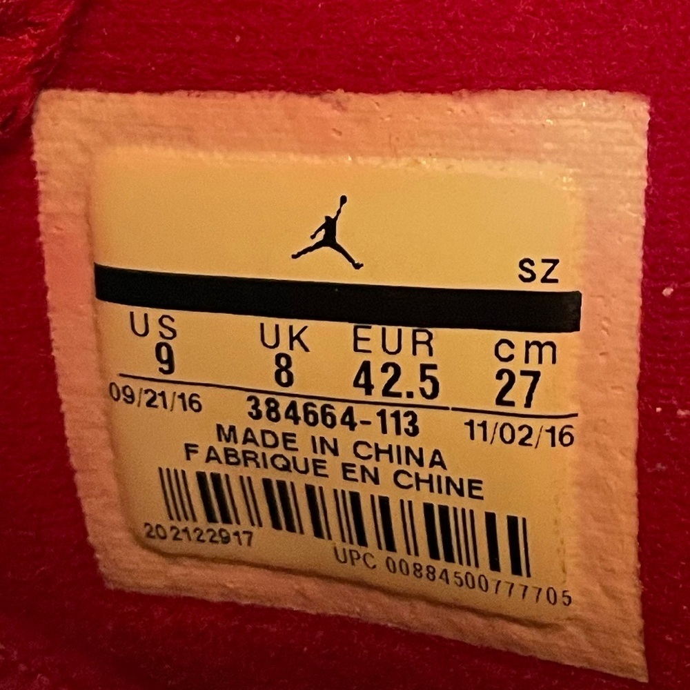 Men's Nike Air Jordan 6 Retro Alternate Hare Size 9 Used, Good Condition - Picture 5 of 6